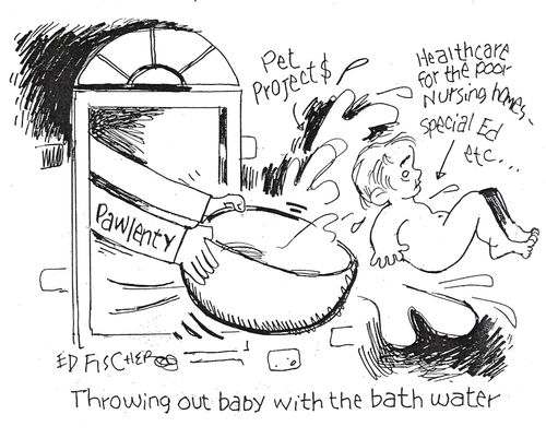 Throwing out baby with the bath water.