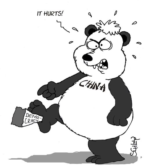 Chinese Panda Bear: 'It hurts!'