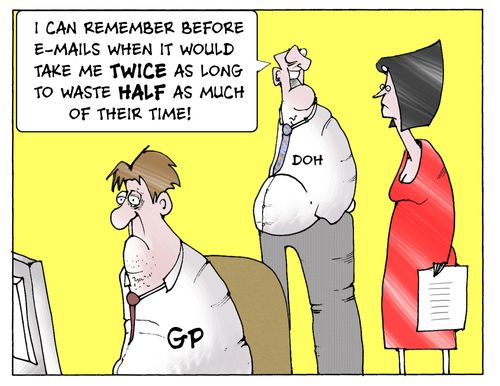 I can remember before e-mails when it would take me TWICE as long to waste HALF as much of their time