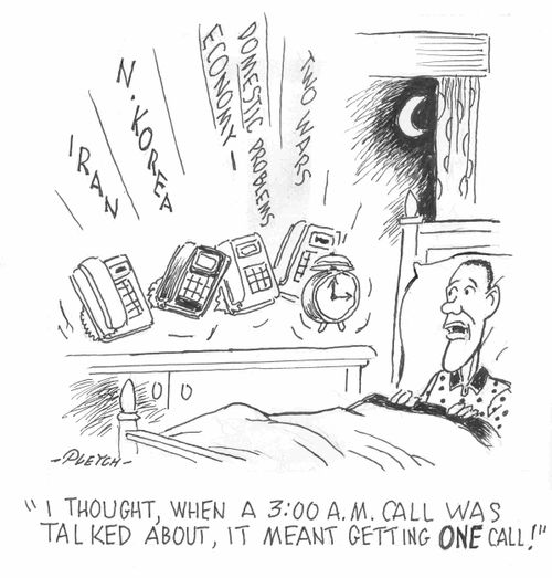 'I thought, when a 3:00 A.M.call was talked about, it meant getting ONE call!'