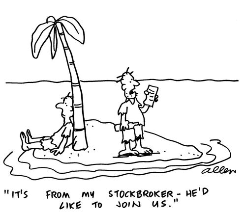 'It's from my stockbroker - he'd like to join us.'