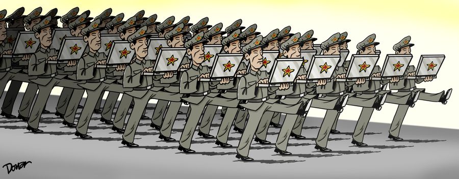 North Korea Cyber Army attacks US websites.