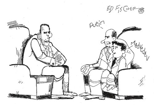 Putin and Medvedev