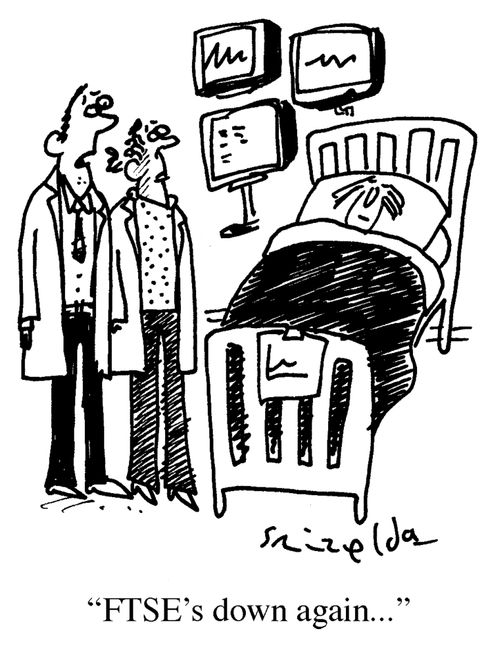 'FTSE's down again...'