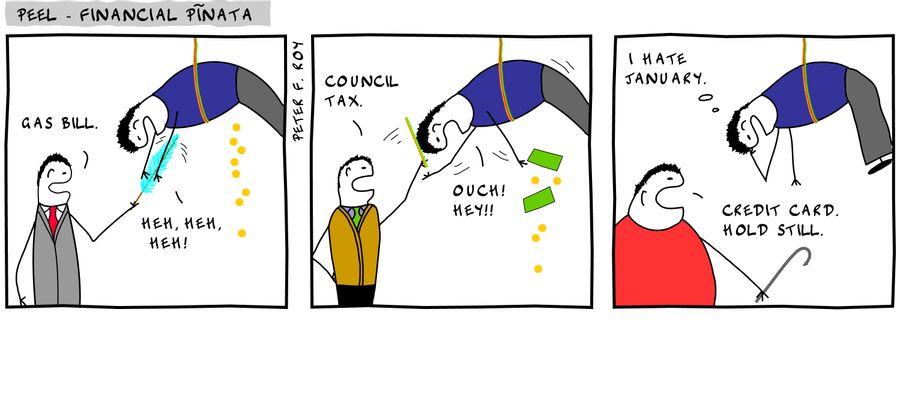 Gas Bill...Council tax...Credit card.