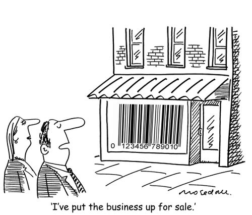 'I've put the business up for sale.'