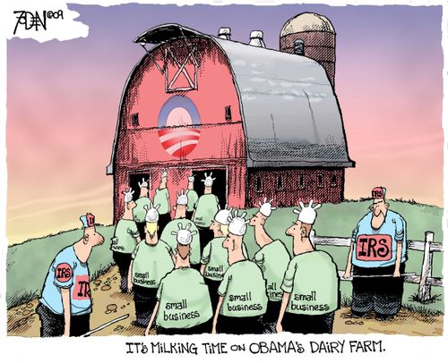 Milking small business.