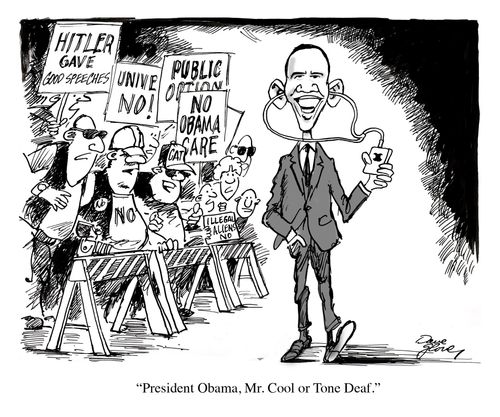 'President Obama, Mr Cool or Tone Deaf.