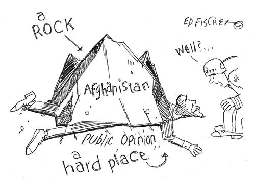 Afghanistan: A rock and a hard place.