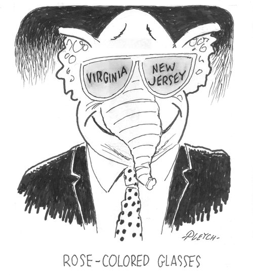 Rose-colored glasses.