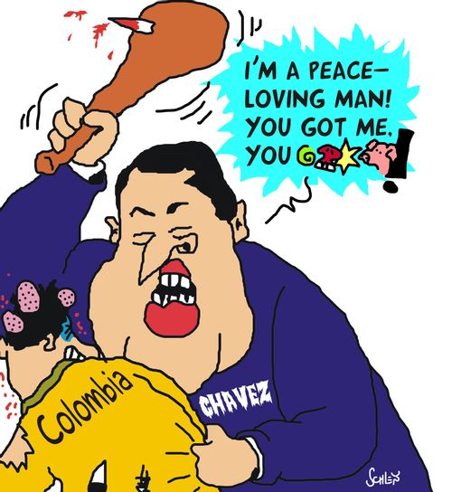 Hugo Chavez - A peace loving man.