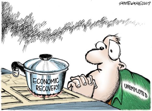 Slow Recovery for Unemployed.