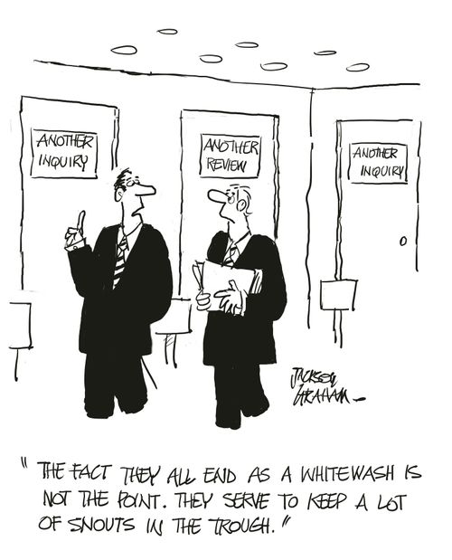 "The fact they all end as a whitewas is not the point. They serve to keep a lot of snouts in the trough."