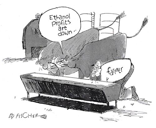 Ethanol profits are down.