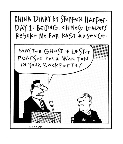 Stephen Harper's China Diary Day One - Chinese leaders rebuke me for past absence.