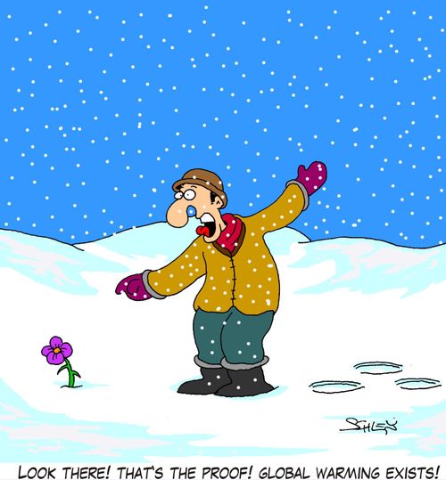 "Look there! That's the proof! Global warming exists!"