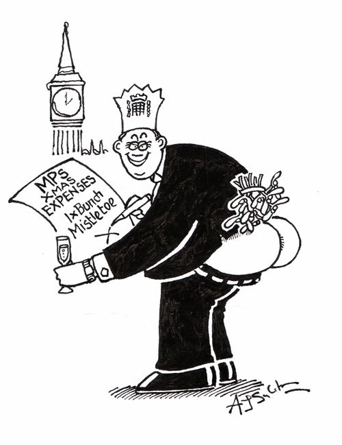 MPs Christmas expenses - mistletoe claim