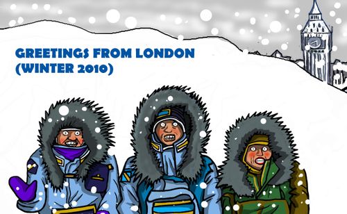 London winter.