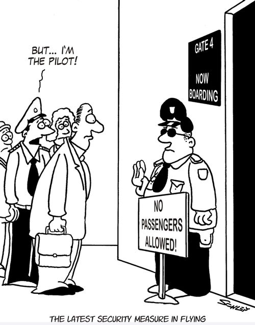 The latest security measure in flying.