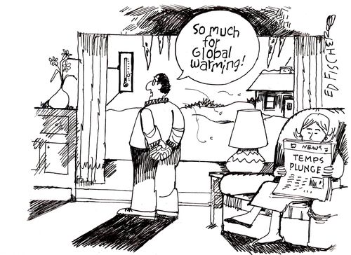 "So much for global warming..."