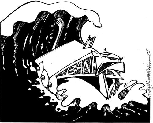 Shipwrecked Icelandic bank...