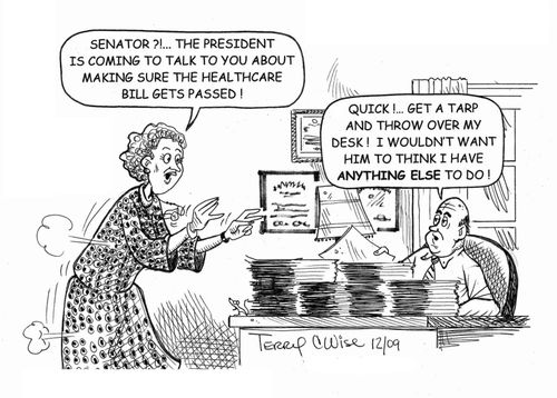 Senator!... The President is coming