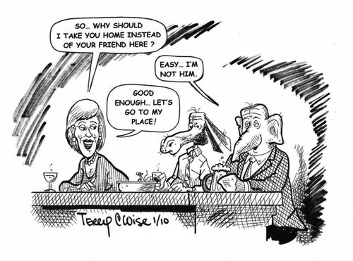Why should I take you home instead of your friend? (Republican and Democrat).