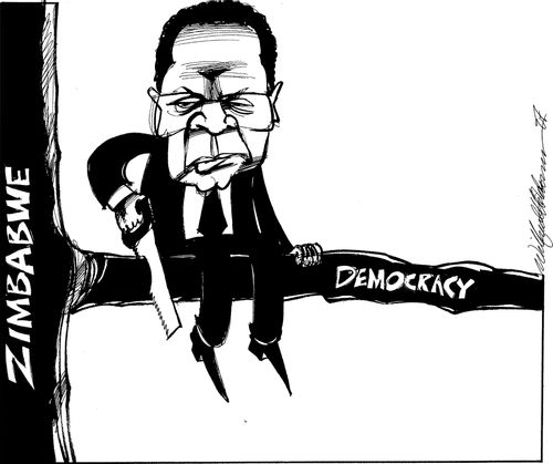 Mugabe, Zimbabwe and democracy.