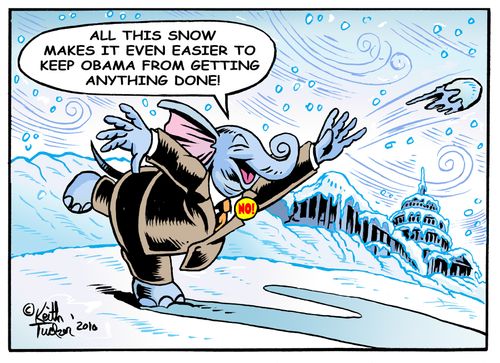 All this snow makes it even easier to keep Obama from getting anything done!