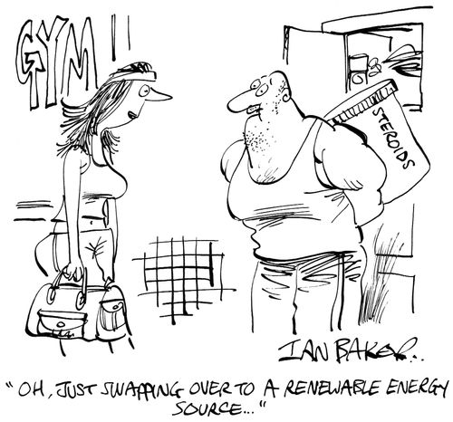 "Oh, just swapping over to a renewable energy source..."