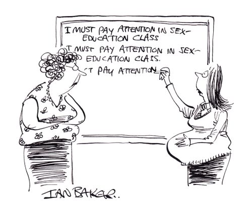 I must pay attention in sex education class...