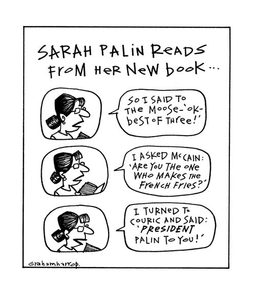 Sarah Palin reads from her new book.