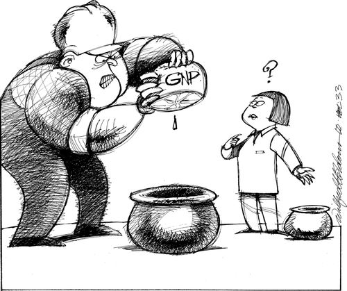 The strongest union gets to squeeze the last drop of the GNP...