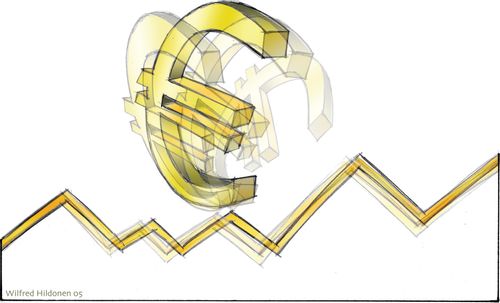 The turbulent euro.
