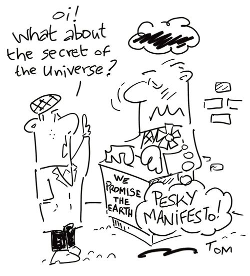 Election: Promising the Earth.