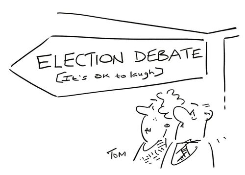 Election Debate: It's OK to laugh.