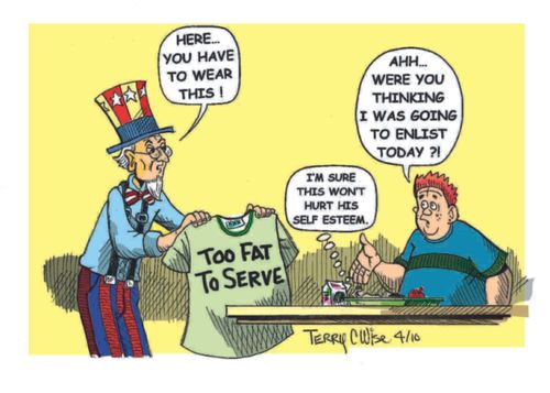 Too Fat to Serve...