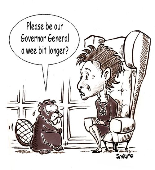 Please be our Governor General a wee bit longer?