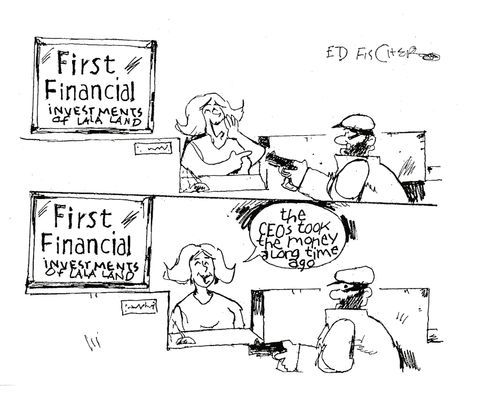Bank Robbery - The CEOs took the money a long time ago.