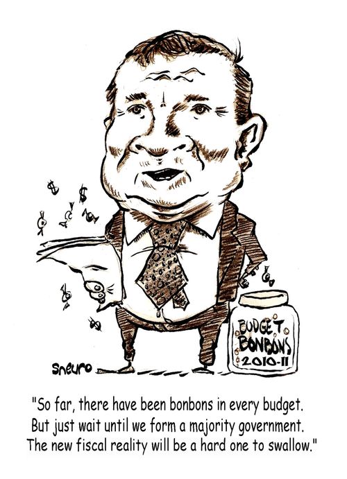 Jim Flaherty's bonbons: The new fiscal reality will be a hard one to swallow.