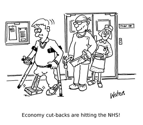 Economy cut-backs are hitting the NHS!