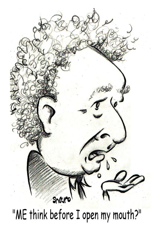 Jean Charest: 'ME think before I open my mouth?'