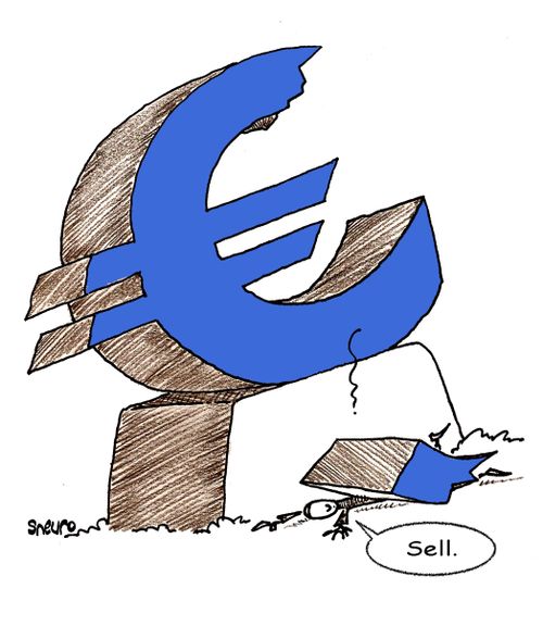 Crumbling Euro: Sell.