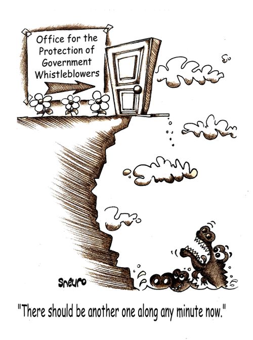Office for the Protection of Government Whistleblowers: There should be another one along any minute now.