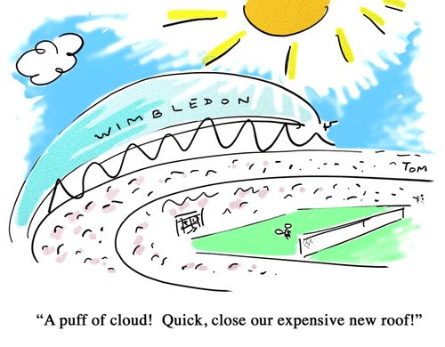 'A puff of cloud!  Quick, close our expensive new roof!'