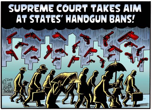 'Supreme Court Reverses States Gun Bans.'