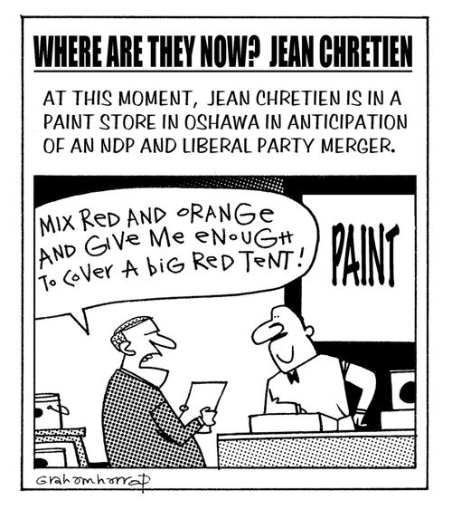 Where are they now? Jean Chretien.