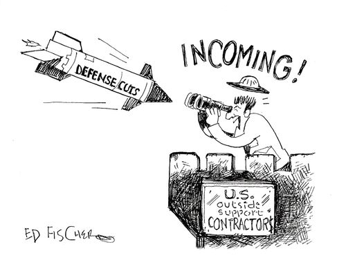 Incoming Defense Cuts.