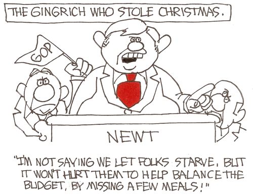 The Gingrich who stole Christmas.