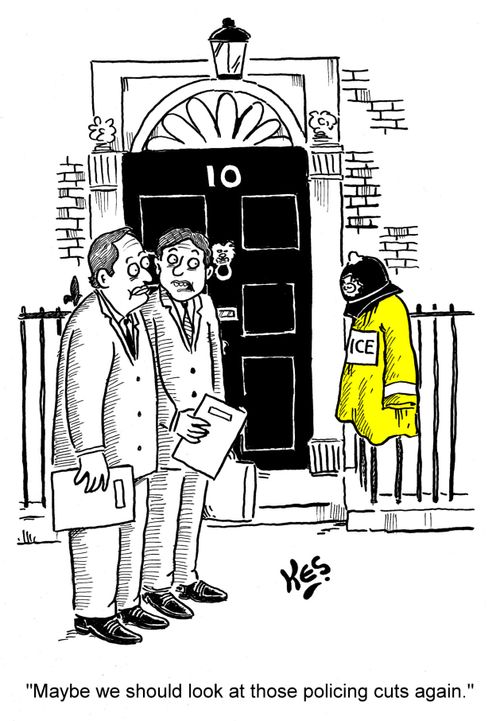'Maybe we should look at those policing cuts again.'